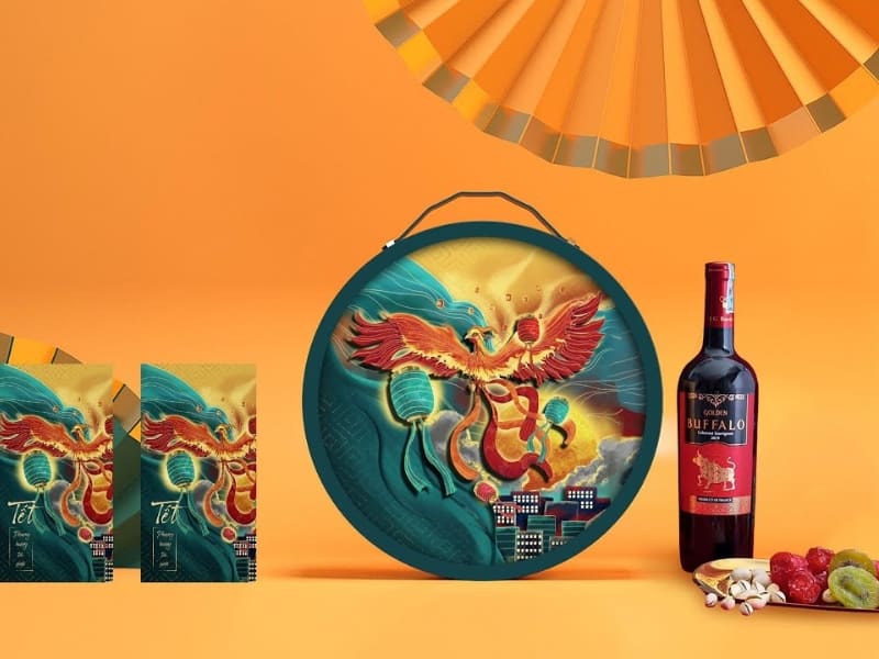 Thiết kế hộp quà Tết