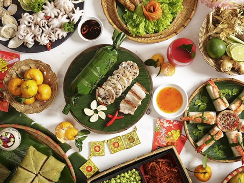 Mâm cỗ ngày Tết miền nam