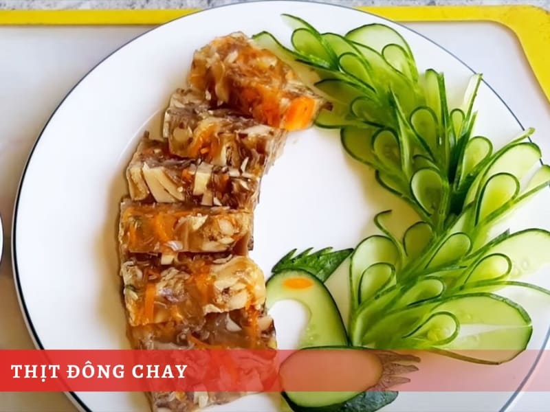 Thực đơn món ăn chay ngày Tết - Thịt đông chay