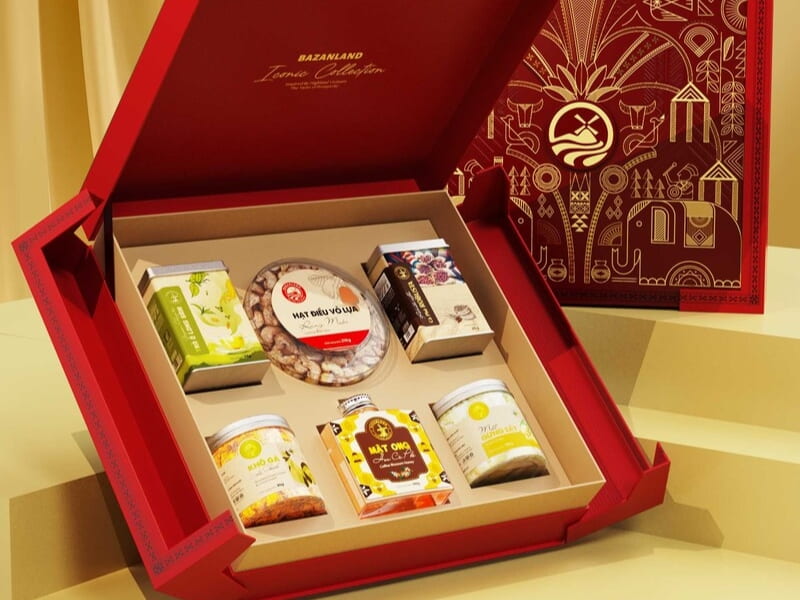 Hộp quà Tết mix các loại hạt